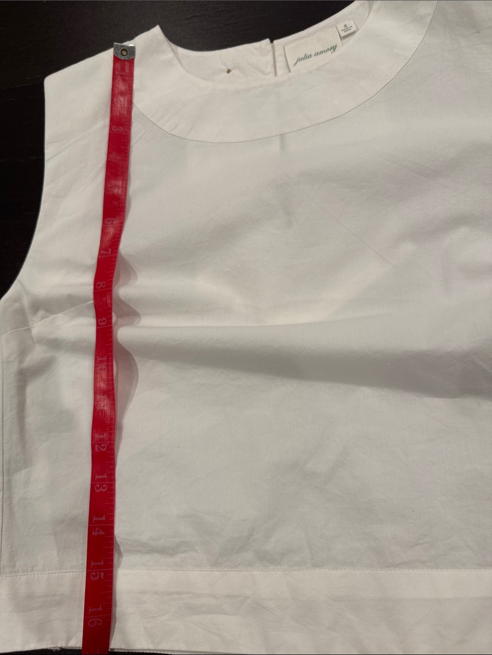 Julia Amory slim Shell Top Poplin - Picture 4 of 4